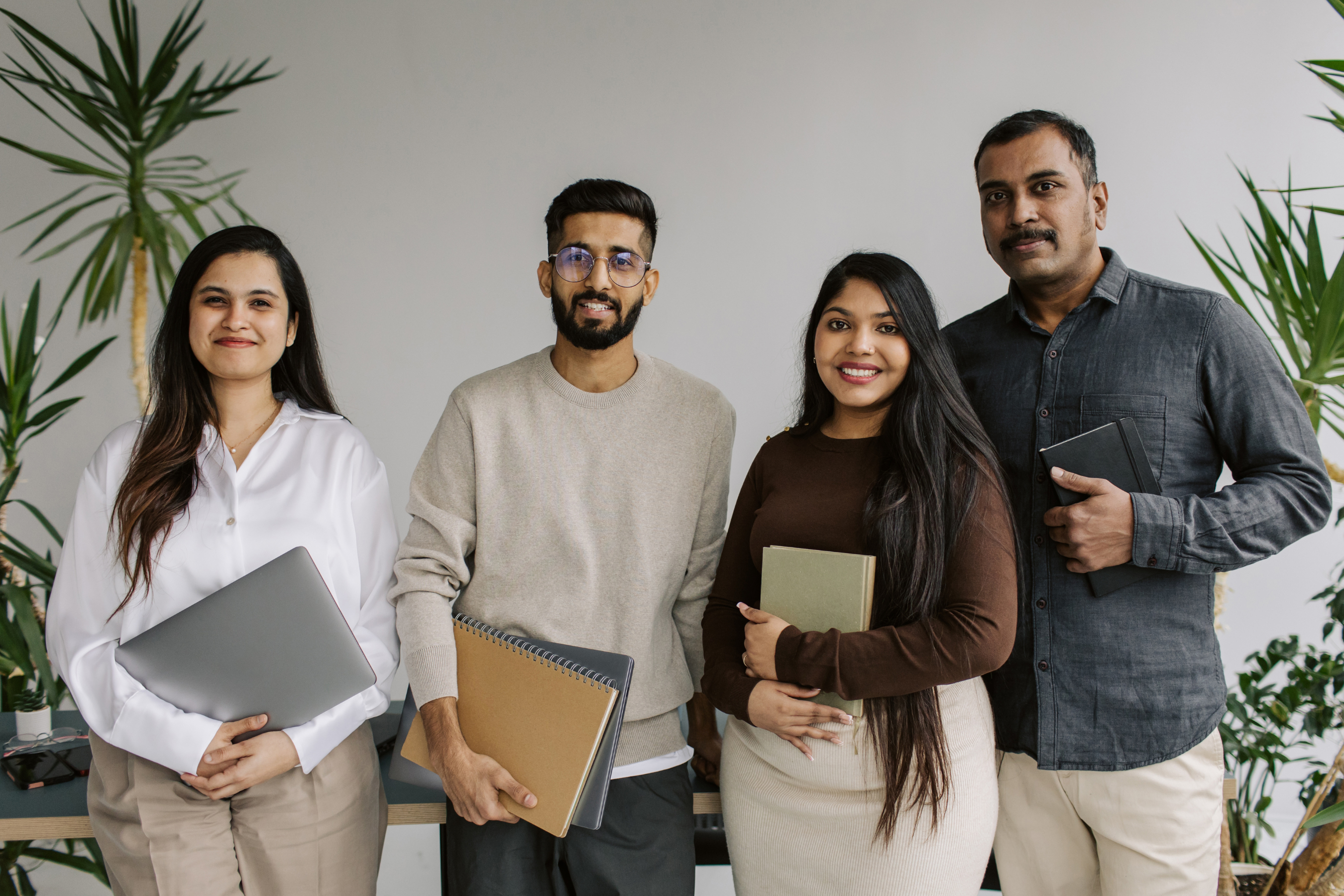 Professional team discussing strategy